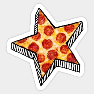 Pizza Star Sticker